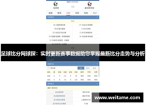 足球比分网球探：实时更新赛事数据助您掌握最新比分走势与分析