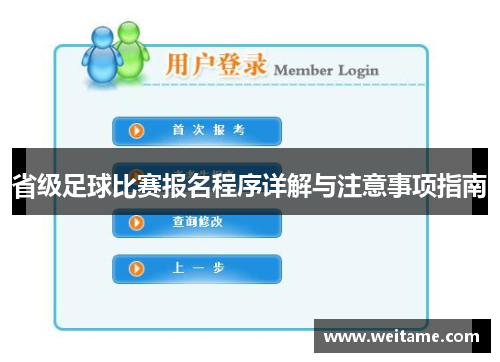 省级足球比赛报名程序详解与注意事项指南